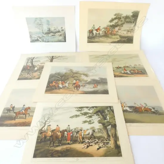 7 HUNTING PRINTS + 1 OTHER NZ 