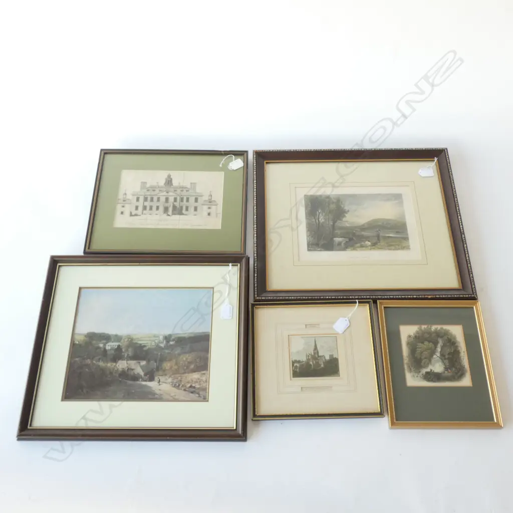 5 VARIOUS ENGRAVINGS & PRINTS Image 1++