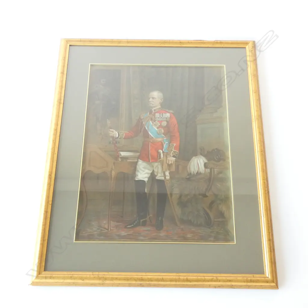 CHROMOLITHOGRAPH OF FIELD MARSHAL LORD ROBERTS OF KHARTOUM Image 1++