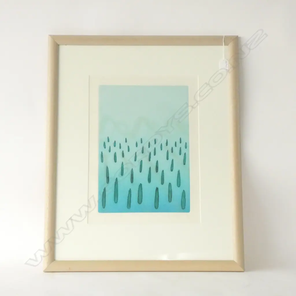 RODNEY FUMPSTON PRINT 'PADDY FIELDS' ED. 22/75 400 X 295MM Image 1++