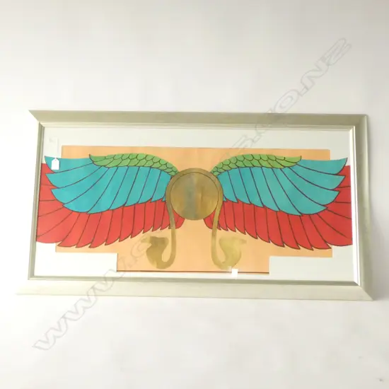 FRAMED ACRYLIC STYLISED WINGS 480 X 1020