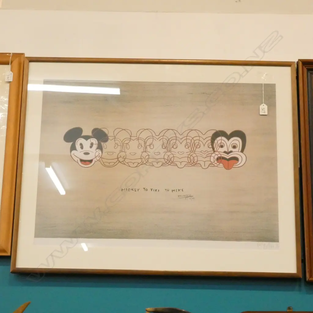DICK FRIZZEL MICKEY TO TIKI  OFFSET PRINT  540 X 750 MM Image 1++