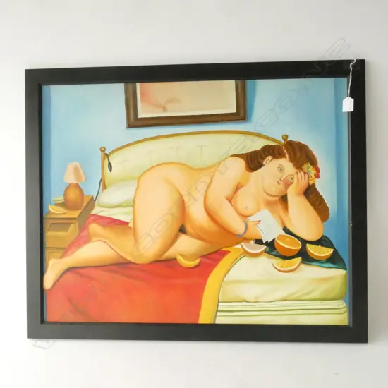 ACRYLIC ON CANVAS AFTER FERNANDO BOTELO 610 X 800 MM