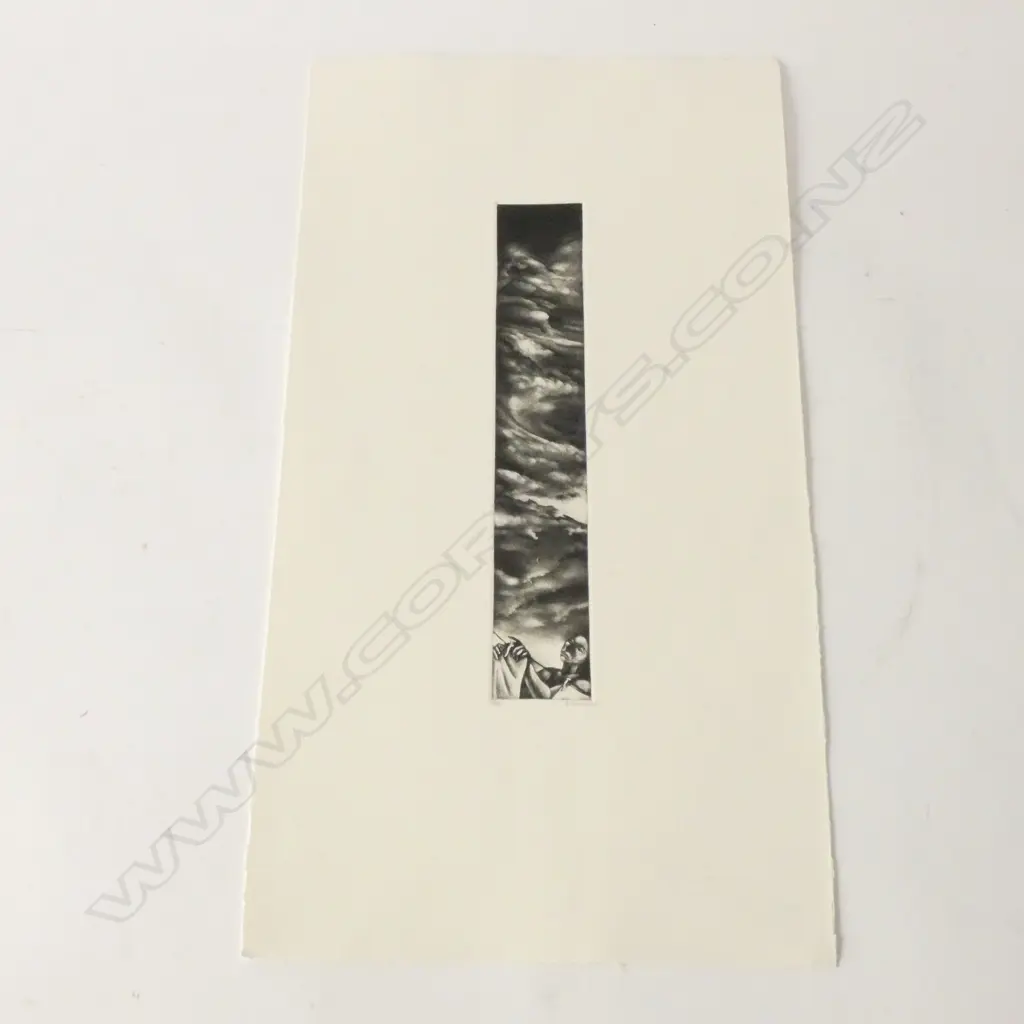 VIVIAN WARD MEZZOTINT, 8/20, SIGNED, MOUNTED/UNFRAMED. 240 x 40mm Image 1++