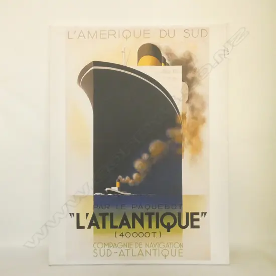ART DECO STYLE SHIP PRINT 600 X 800 MM