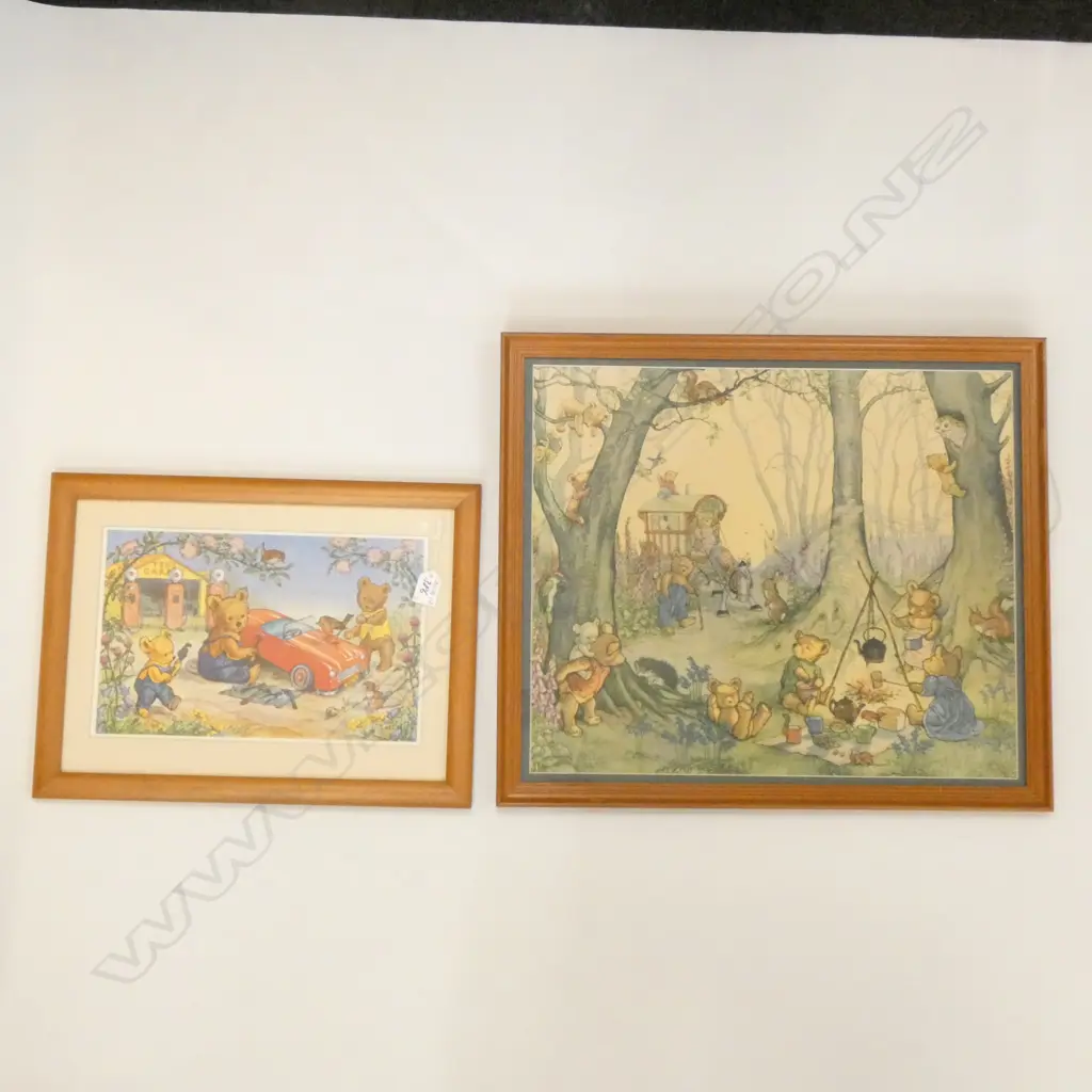 2 FRAMED CHILDREN'S PRINTS BY MOLLY BRETT H 450 MM Image 1++