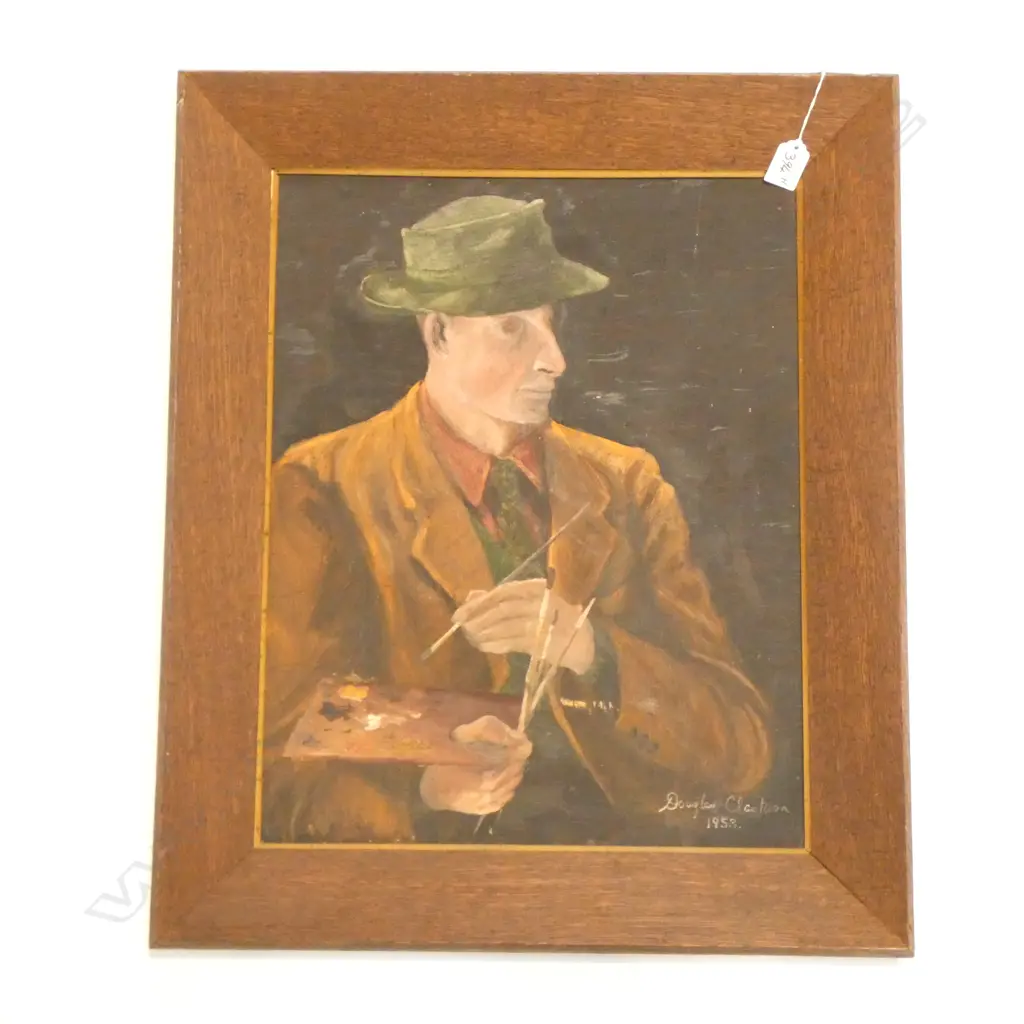 DOUGLAS CLARKSON SELF PORTRAIT 1953, OIL Image 1++