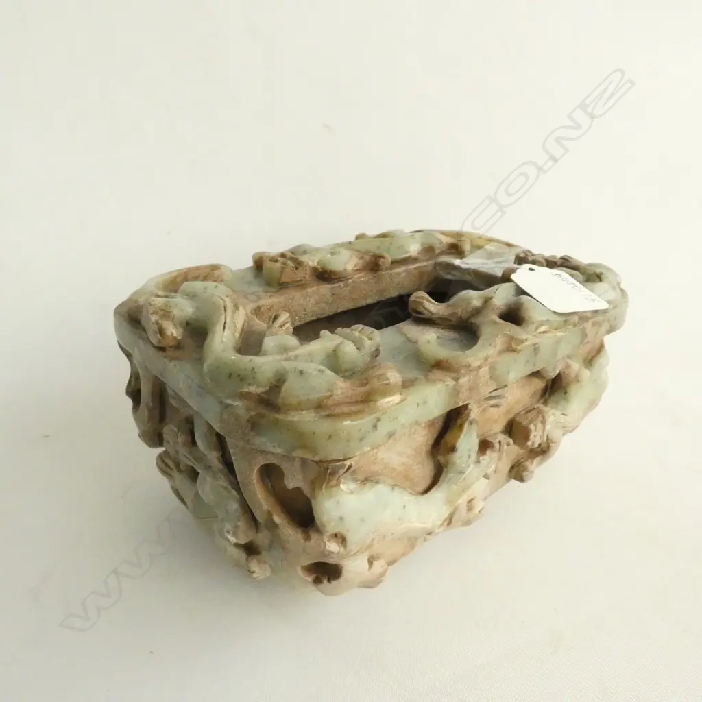CONGLOMERATE JADE CENSER L. 190MM Image 1++