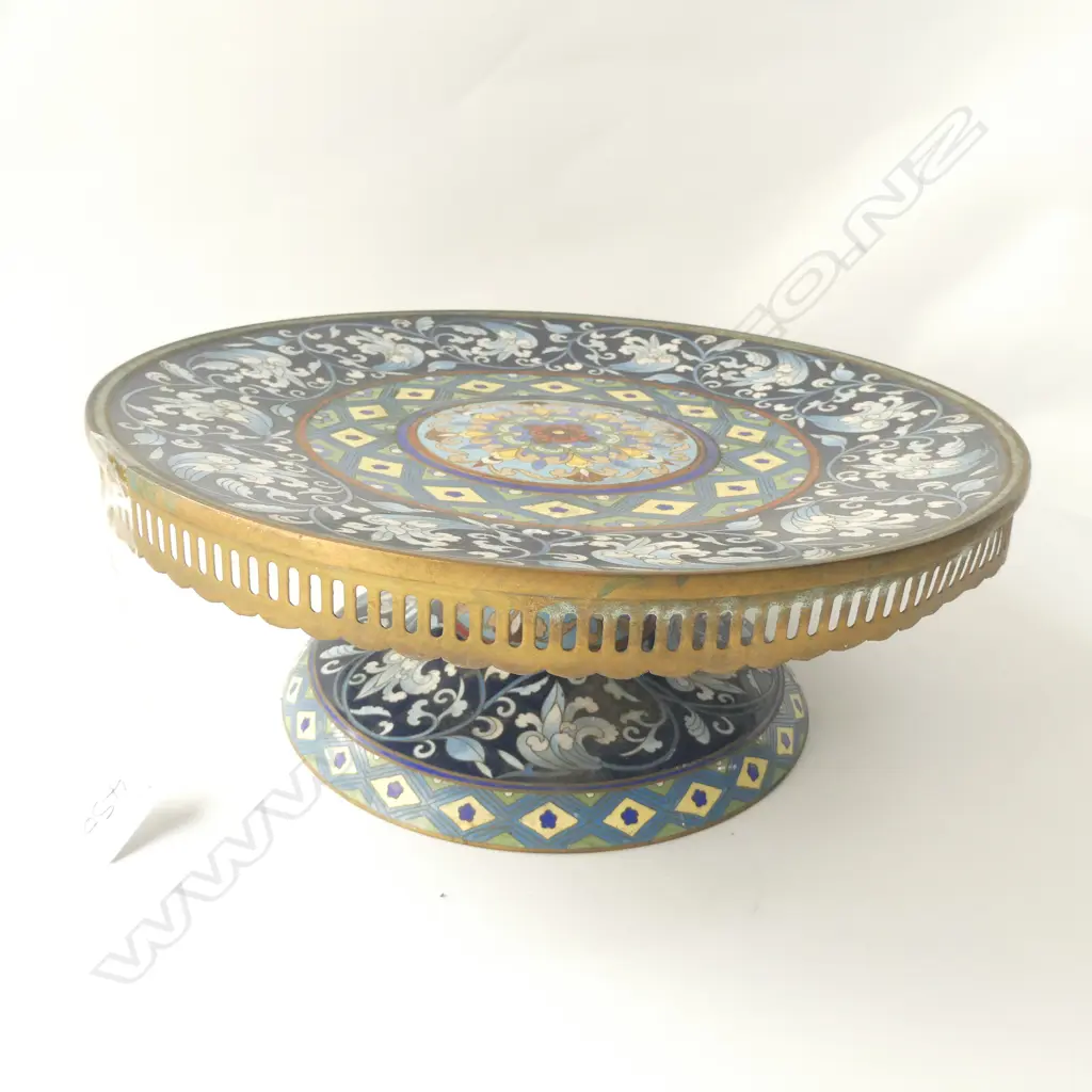 CHINESE CLOISONNE CENTRE PIECE D 320 MM  Image 1++