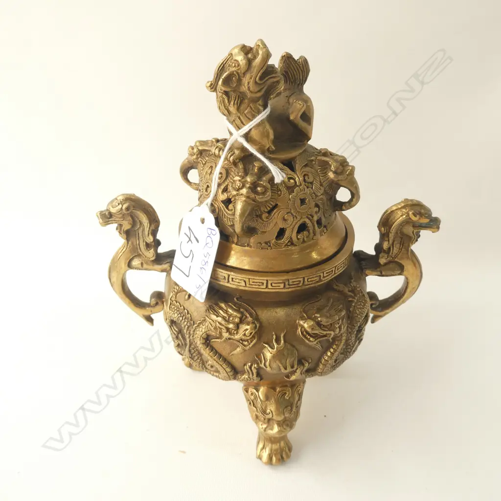 VINTAGE CHINESE INCENSE BURNER H. 170MM Image 1++