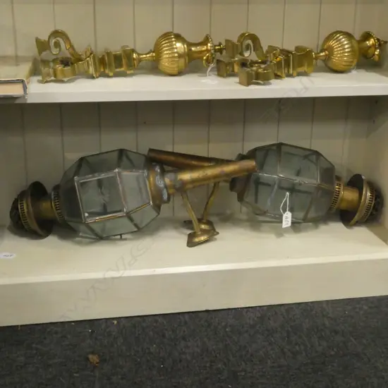 PR BRASS & GLASS OUTDOOR LANTERNS