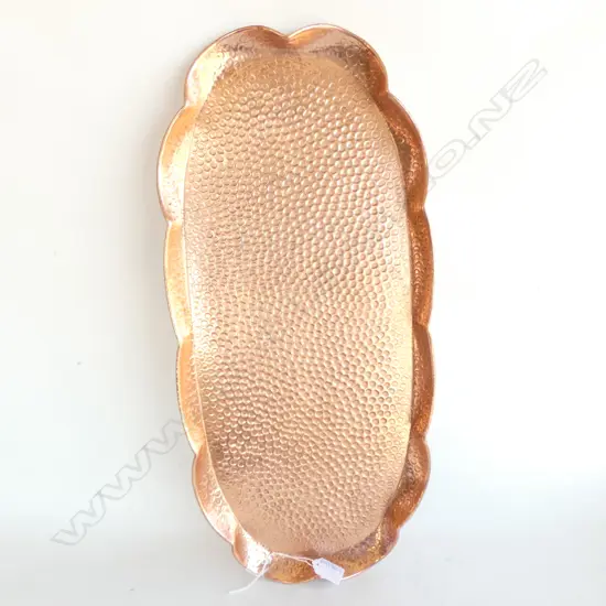 BEATEN COPPER TRAY L. 580MM
