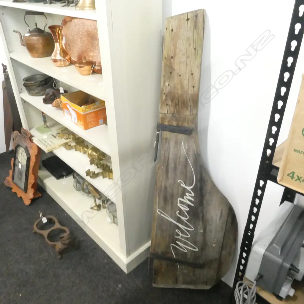 WOODEN WELCOME SIGN L. 1350MM Image 1++