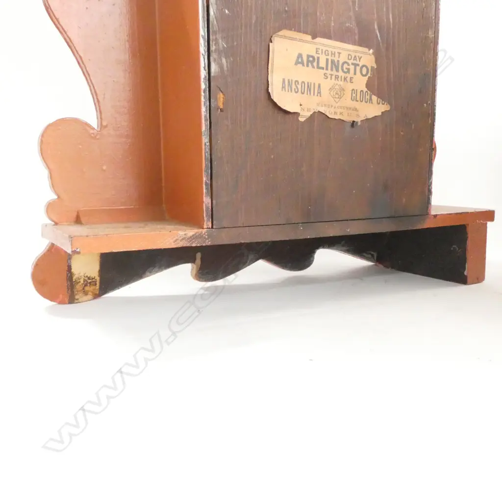 CLOCK ANSONIA, EIGHT DAY ARLINGTON STRIKE, GOOD RESTORATION PROJECT Image 1++