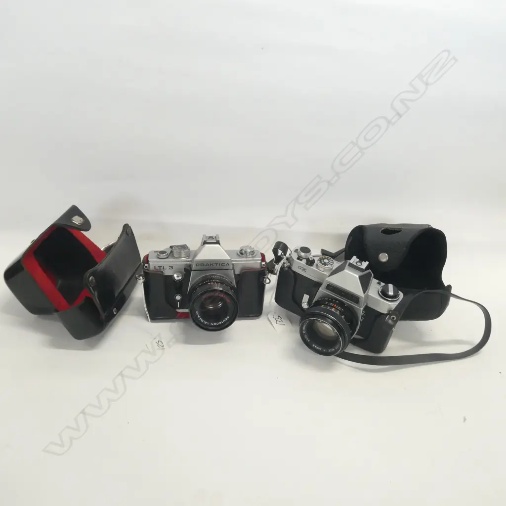 PRAKTICA LTL 3+CHINON CX 35MM CAMERAS Image 1++