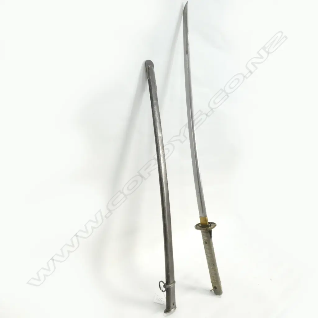 JAPANESE WWII NCO KATANA SWORD & SCABBARD Image 1++