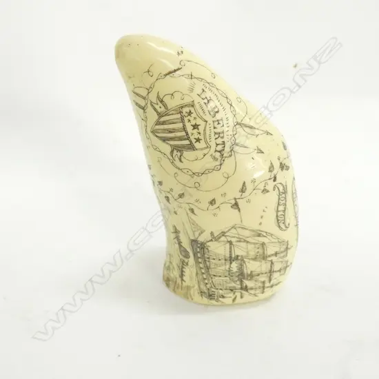RESIN REPRODUCTION SCRIMSHAW H 120 MM