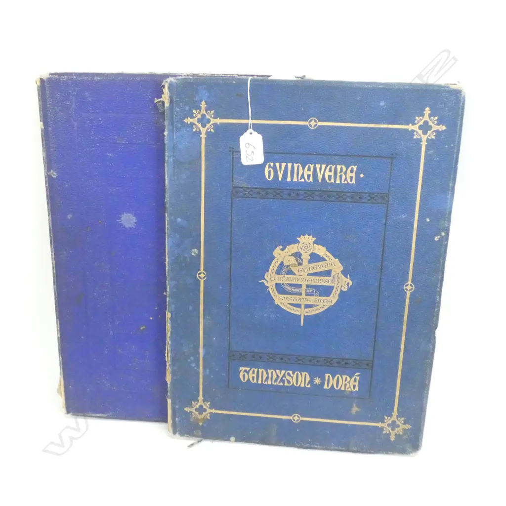 2 VOLUMES TENNYSON/DORE ENGRAVINGS 1878. Image 1++