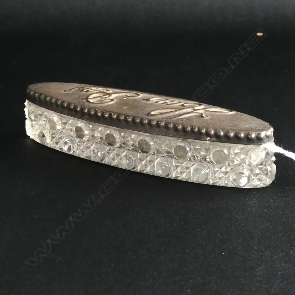 CRYSTAL c.1900 HAIR PIN HOLDER Image 1++