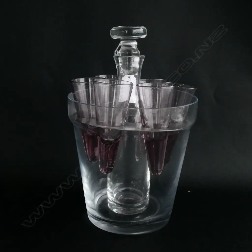 FRENCH VINTAGE LIQUOR SET H. 230MM Image 1++