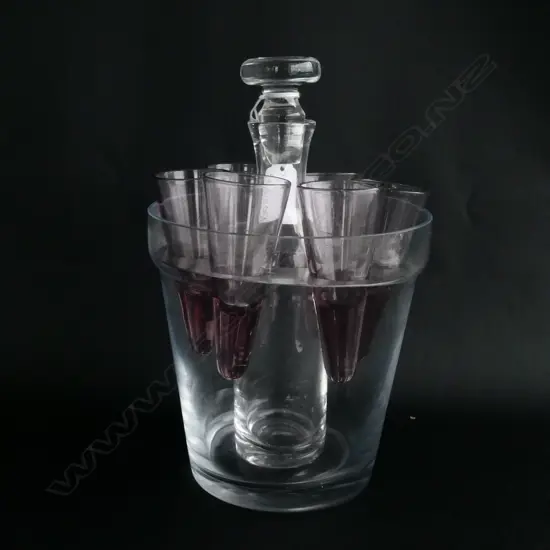 FRENCH VINTAGE LIQUOR SET H. 230MM