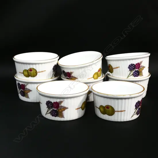 8 R/WORCESTER EVESHAM RAMEKINS D 80MM