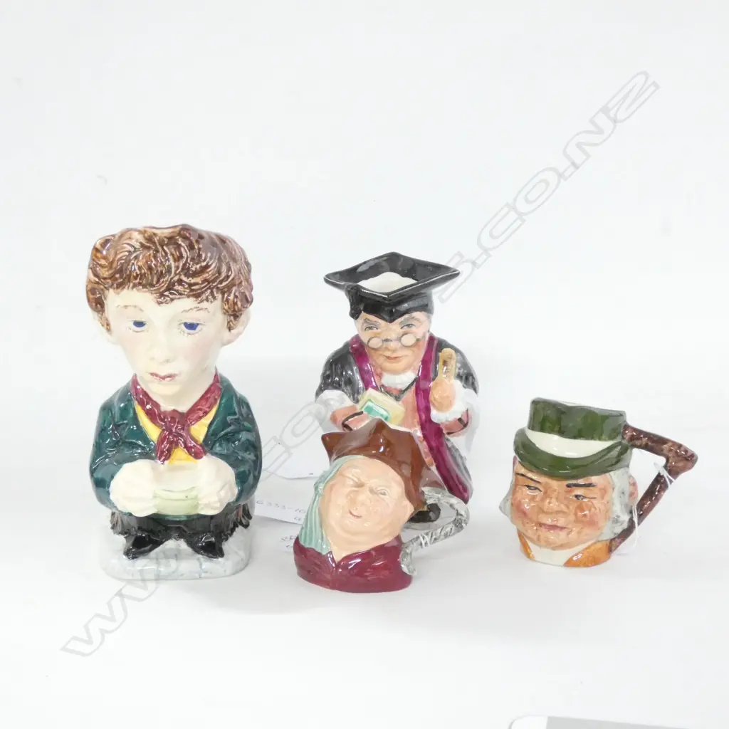 FOUR TOBY JUGS; LARGEST H. 155MM Image 1++