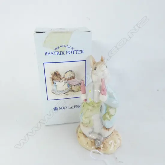 ROYAL ALBERT BEATRIX POTTER 'PETER ATE A RADDISH'. IN ORIGINAL BOX.