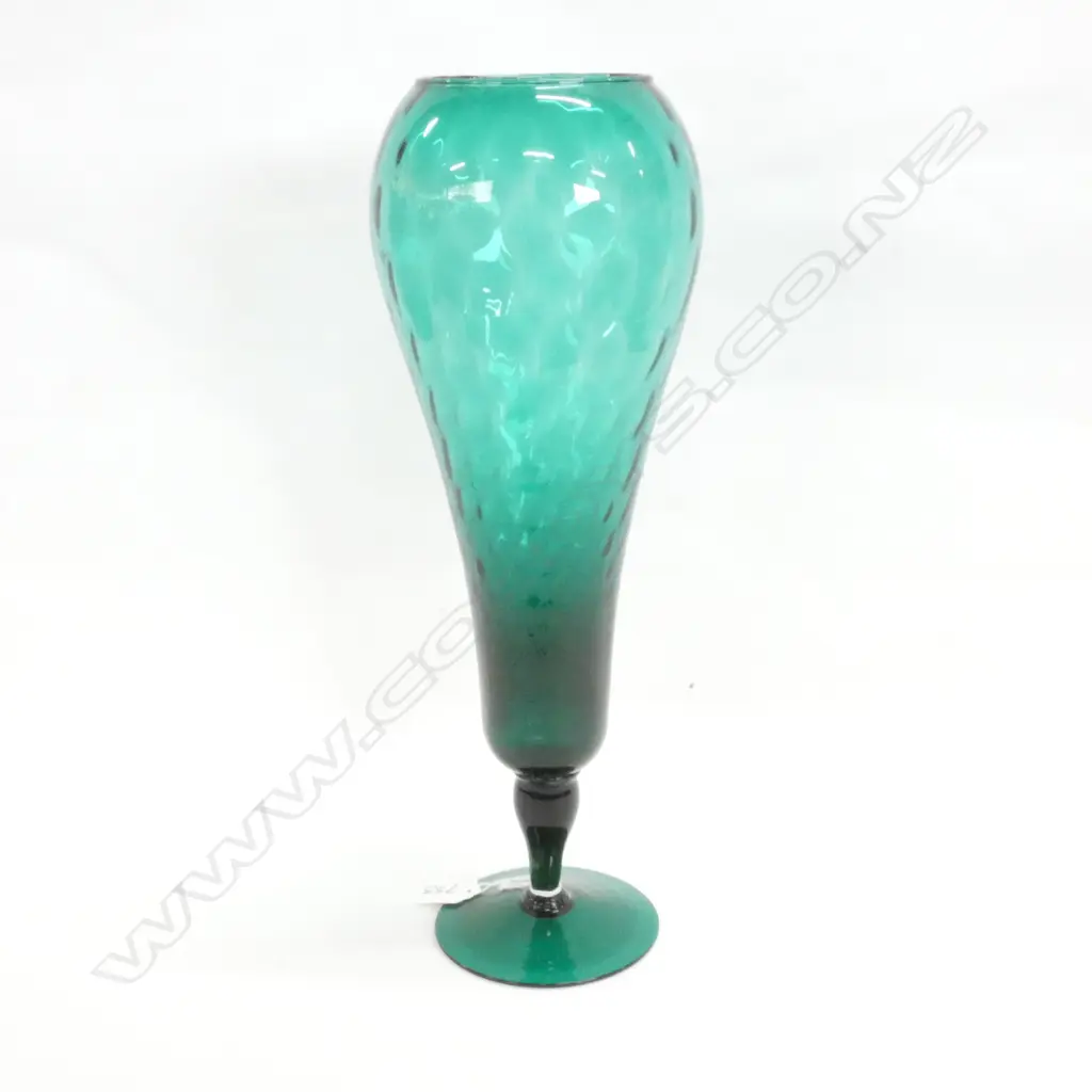 GREEN GLASS VASE H. 405MM Image 1++