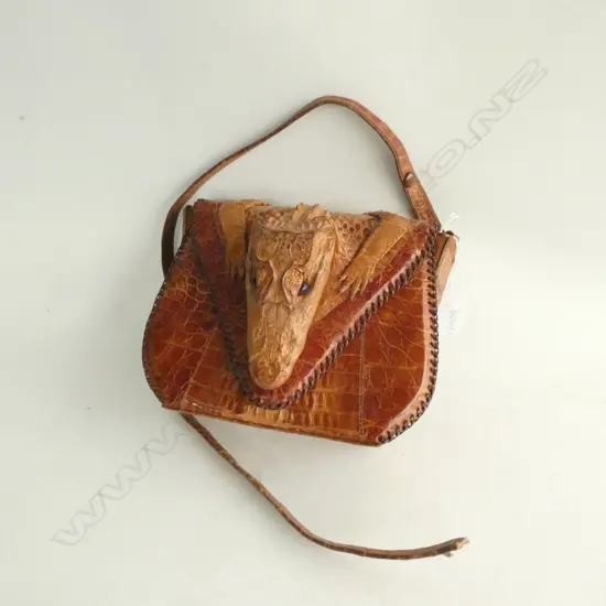 CROCODILE HANDBAG W. 235MM