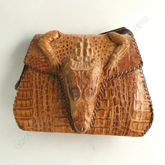 CROCODILE HANDBAG W. 270MM