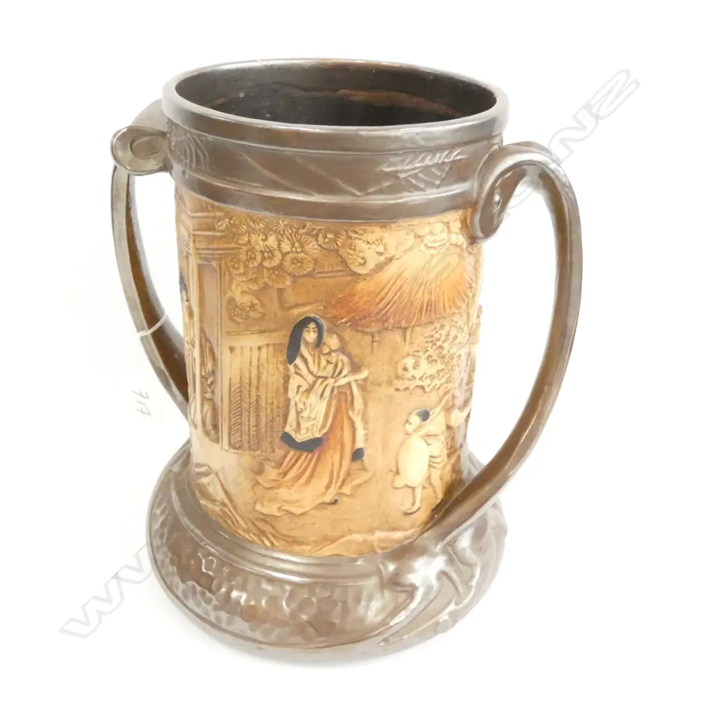 LARGE BRETBY ORIENTAL INSPIRED LOVING CUP H 260 MM Image 1++