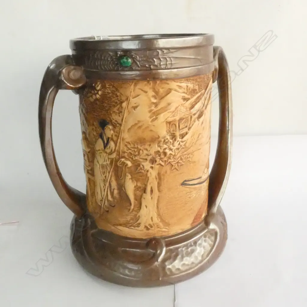 LARGE BRETBY ORIENTAL INSPIRED LOVING CUP H 260 MM Image 1++