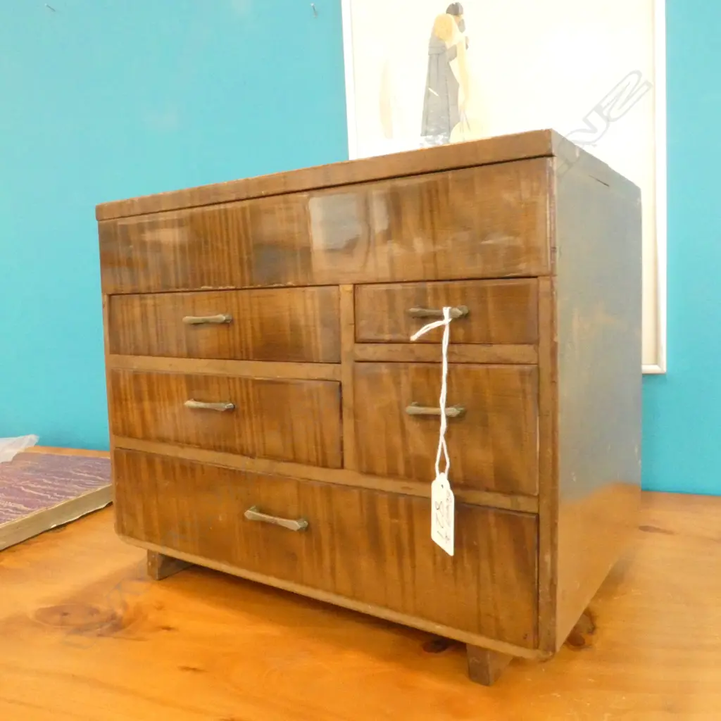 JAPANESE VINTAGE SEWING CHEST LIFT TOP... Image 1++