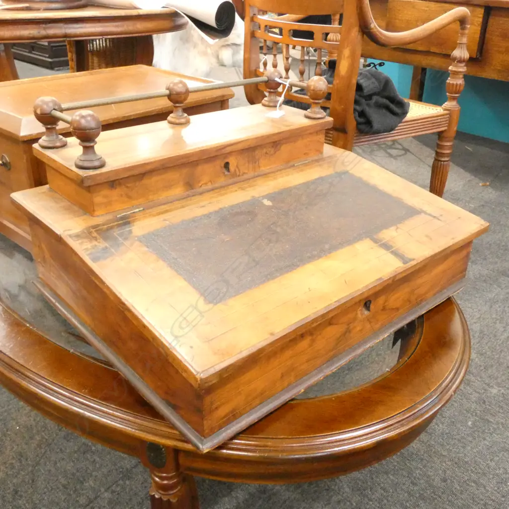 ANTIQUE FRENCH BRASS BOOK STAND Image 1++