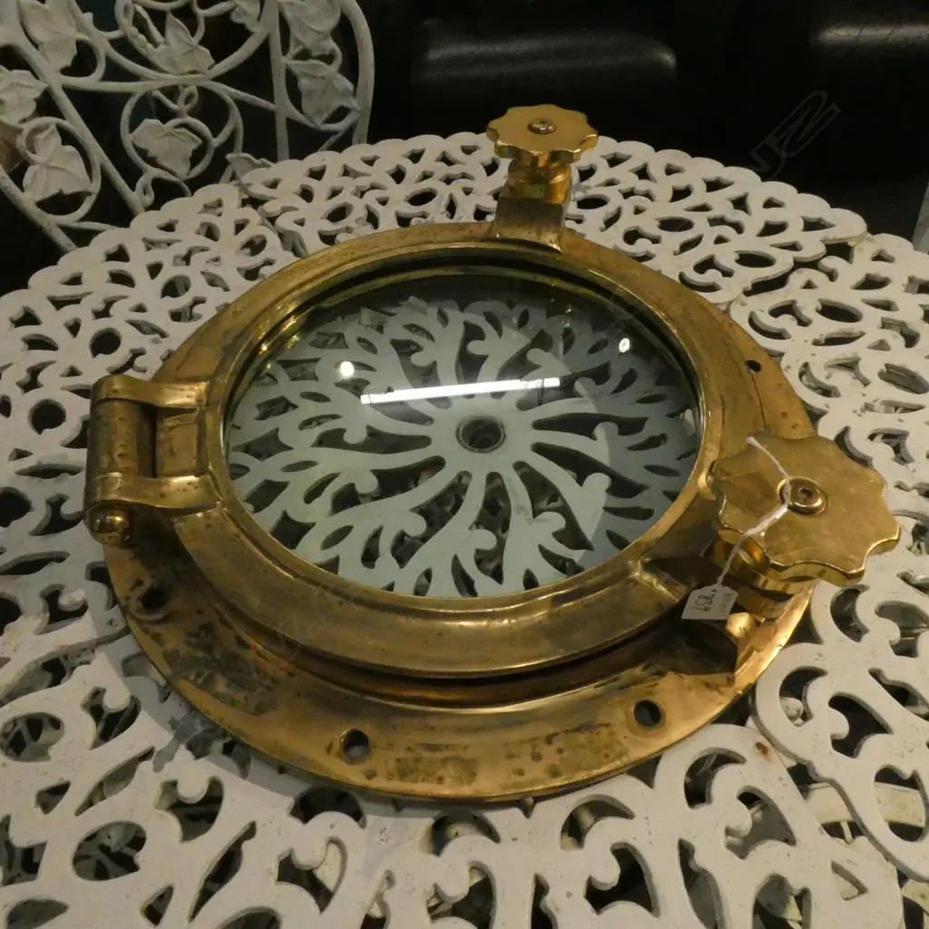 BRASS SHIPS PORT HOLE 515MM DIA Image 1++