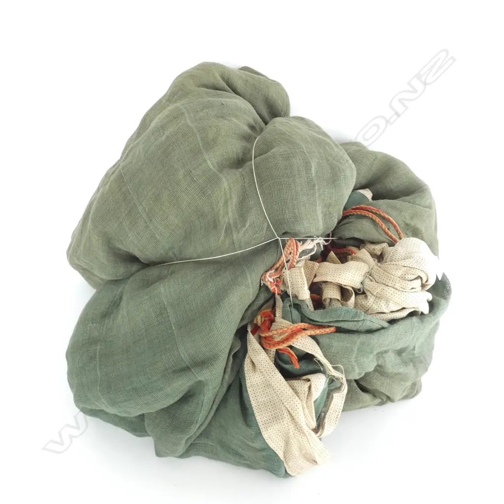 LGE VINTAGE HEMP MOSQUITO NET C1920's DBLE SIZE Image 1++