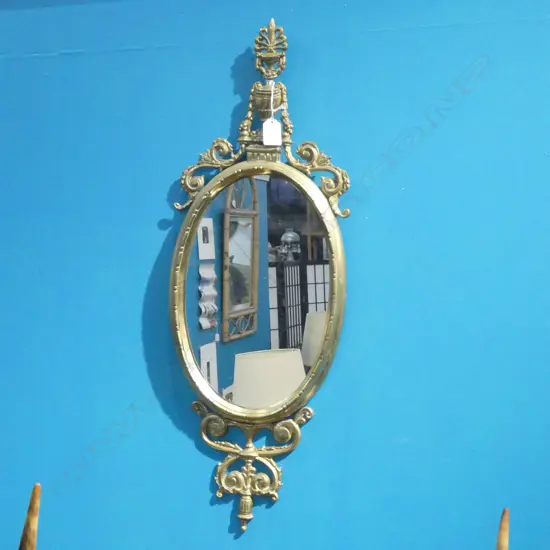 BRASS MIRROR L. 700MM