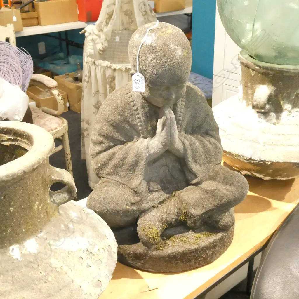 CEMENT GARDEN BUDDHA H. 470MM Image 1++