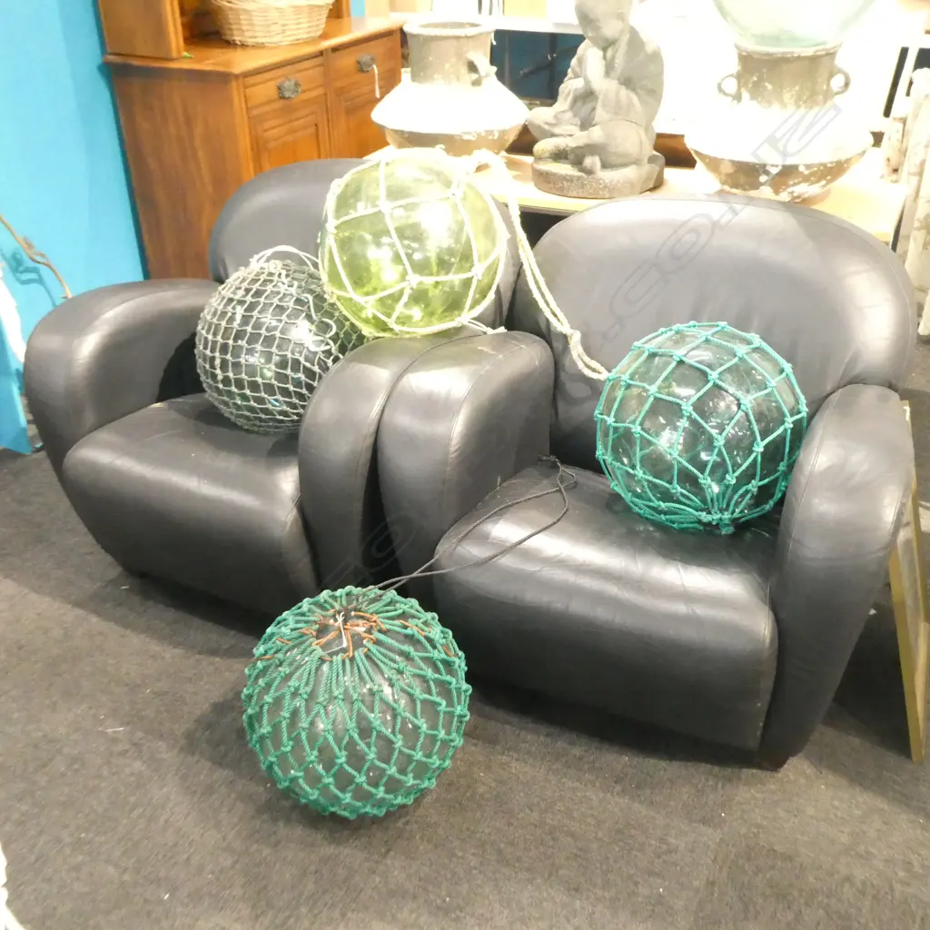 PR MODERN DARK BROWN LEATHER CLUB TYPE ARMCHAIRS Image 1++