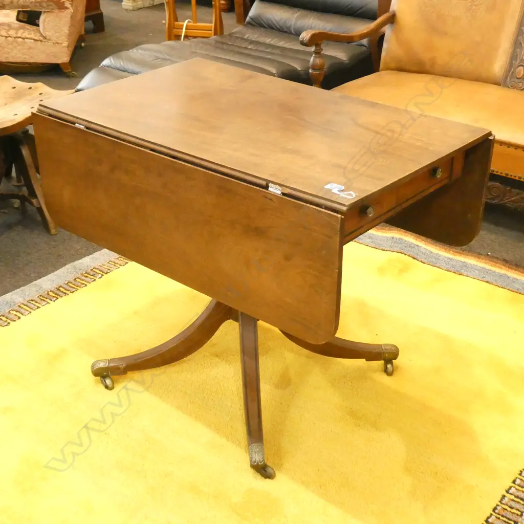 19thC REGENCY STYLE PEMBROKE TABLE H. 750MM AF Image 1++