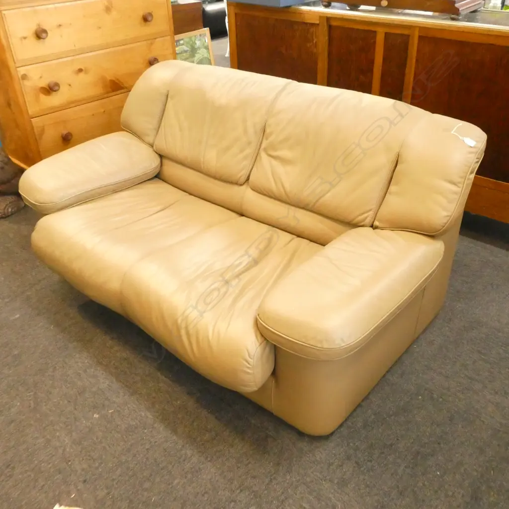 LEATHER SOFA L. 1650MM Image 1++