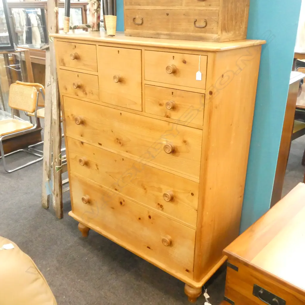 PINE CHEST OF DRAWERS L 1120 X H 1420 MM Image 1++