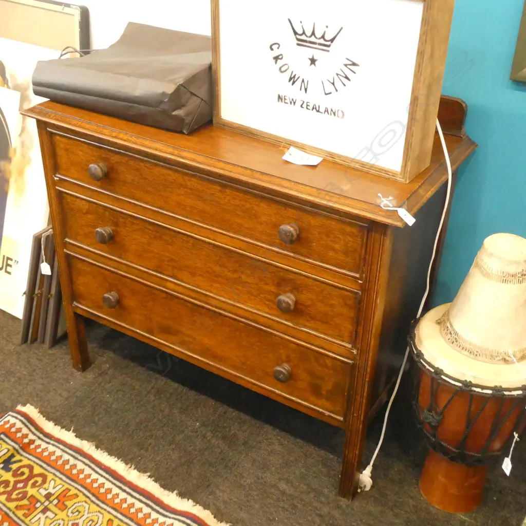 OAK CHEST OF DRAWERS H 780 MM Image 1++