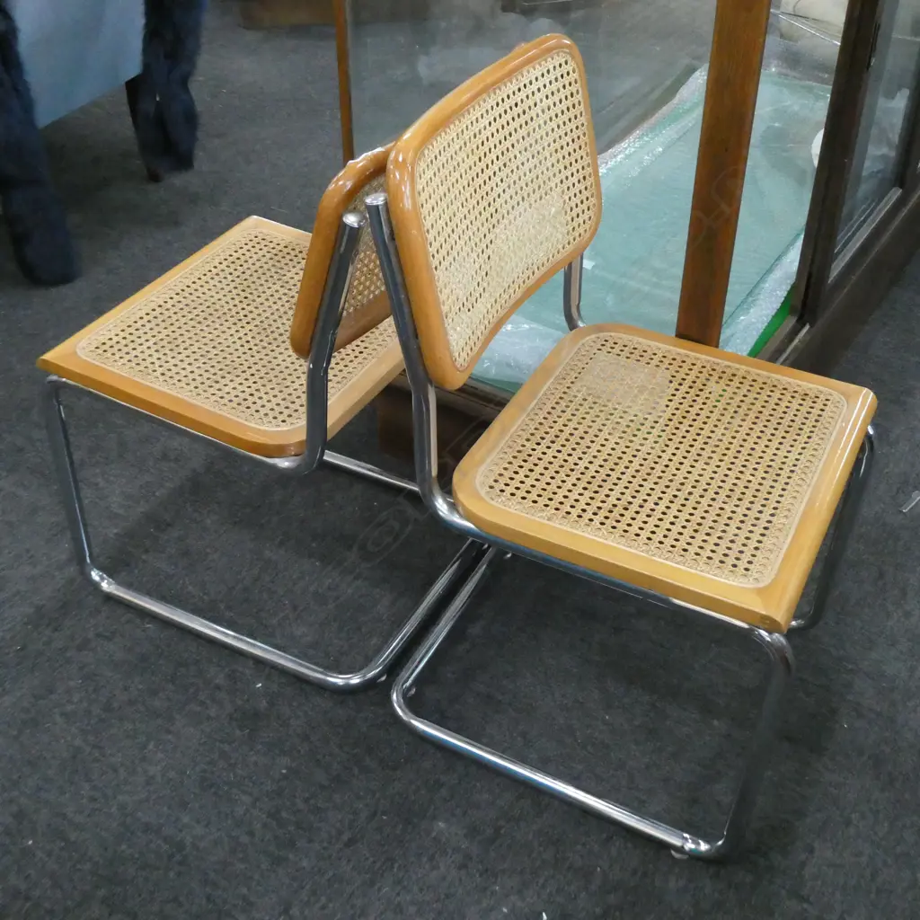 PR OF CANE BACK DINING CHAIRS Image 1++