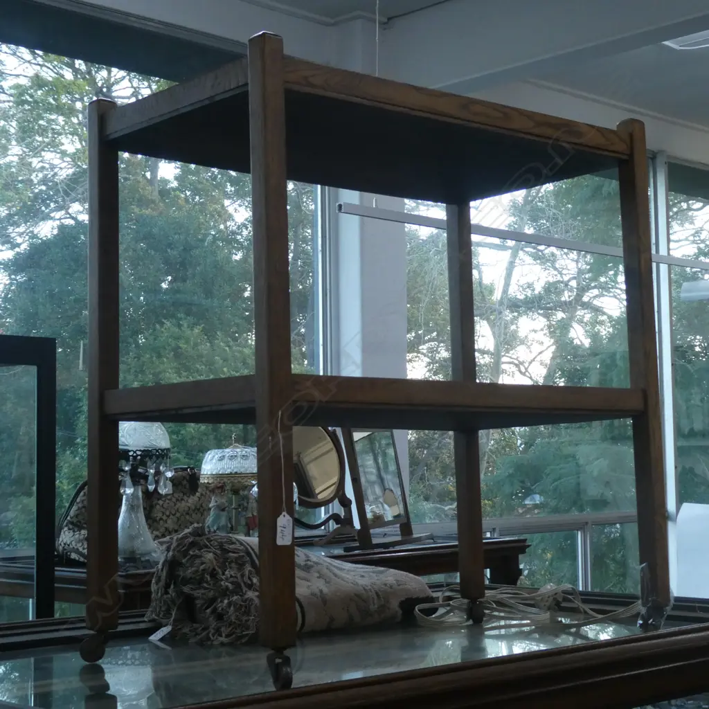 OAK TEA TROLLEY Image 1++