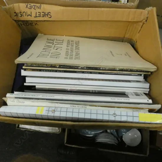 BOX LOT ASST. SHEET MUSIC 