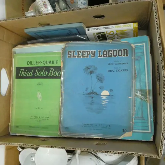 BOX LOT ASST. VINTAGE SHEET MUSIC 