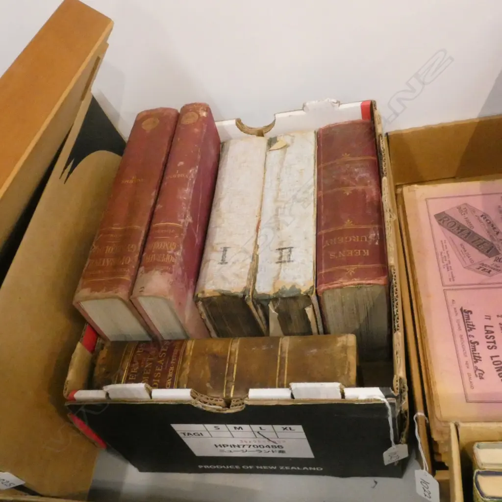 BOX LOT ANTIQUE BOOKS  Image 1++