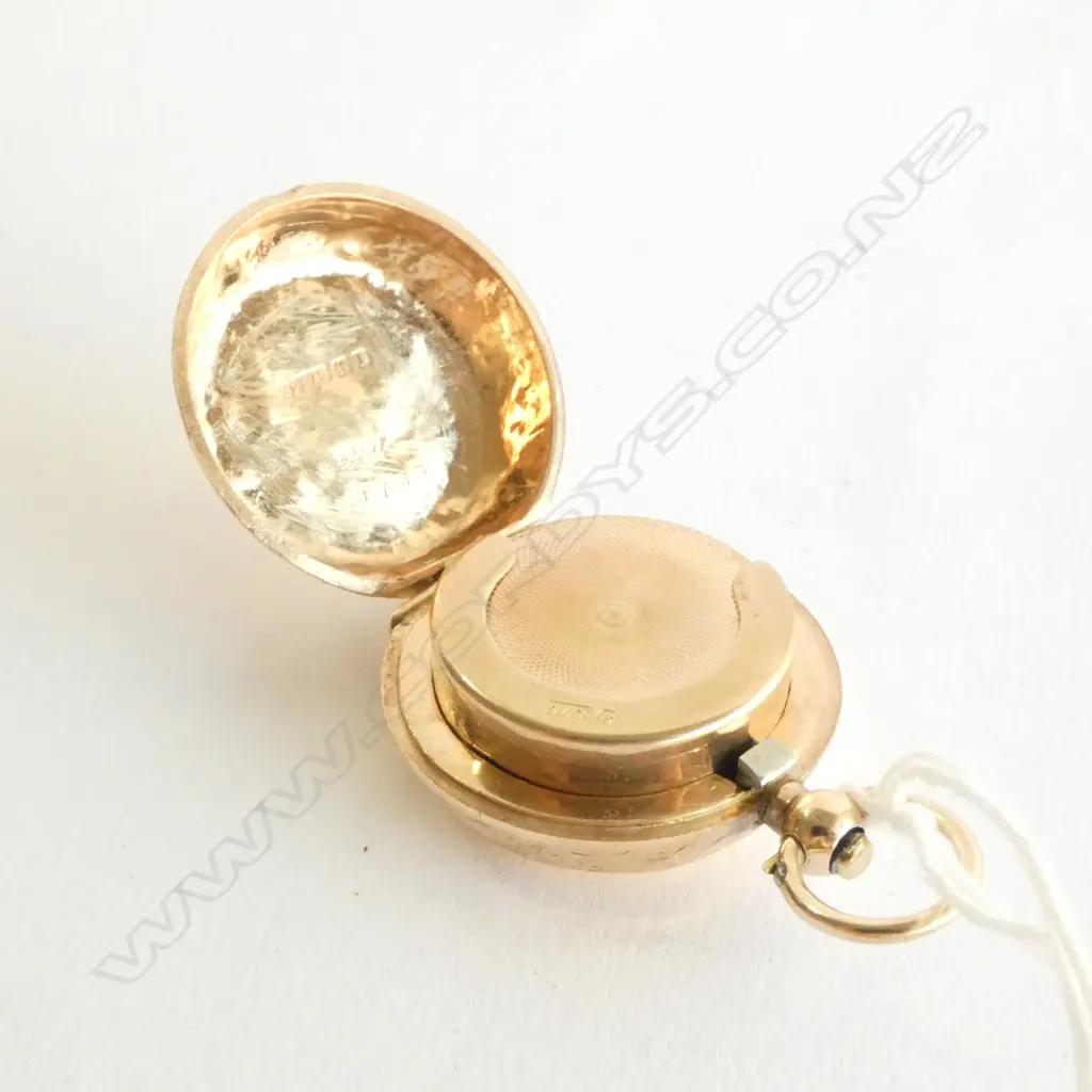 9CT SOVEREIGN CASE - BIRMINGHAM, SOME DAMAGE TO CASE. Image 1++
